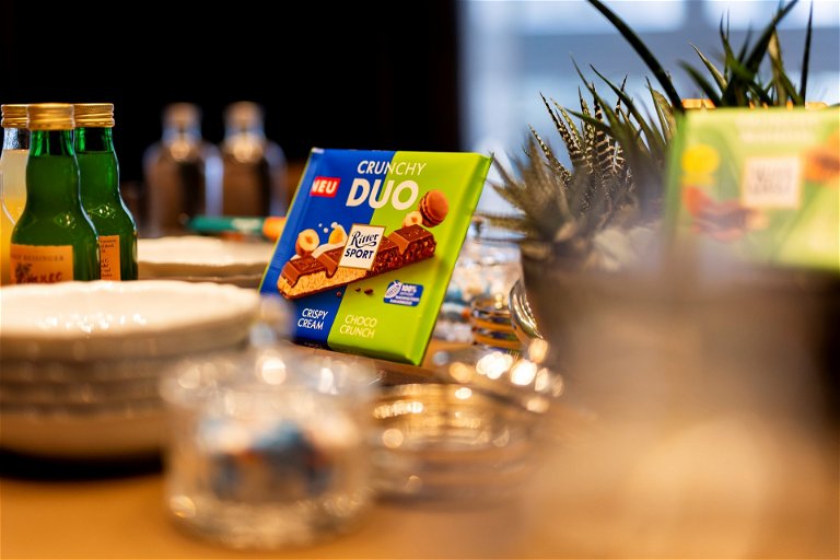 Rittersport bring acht komplett neue DUO-Rezepturen auf den Markt: »Crunchy Duo«, »Fruity Duo«, »Sweet ´n Salty Duo« und »Coffee Duo«. 