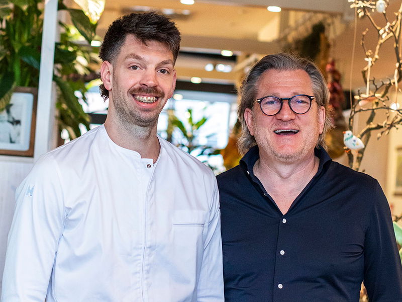 Küchenchef Florian Gintenreiter und Ingmar Goetzloff.