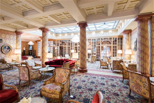 Epochal: Die Lobby des «Kulm Hotel» wurde in den 1990ern vom italienischen Innenarchitekten Renzo Mongiardino gestaltet.