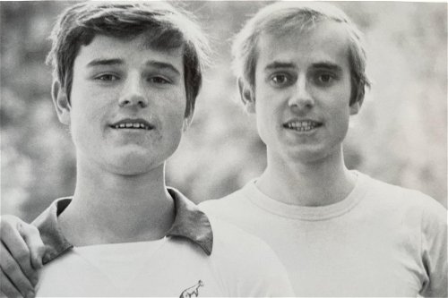 Rudi und Karl Obauer 1975.
