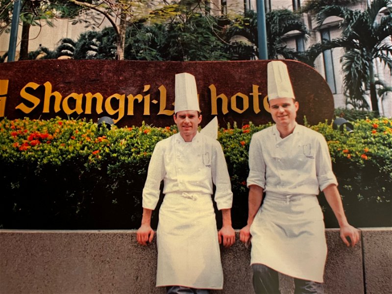 Karl und Rudi Obauer im Shangri La in Kuala Lumpur 1991.