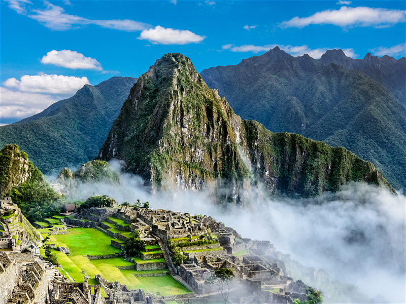 Machu Picchu - auf einem 2400 Meter hohen Anden-Sattel
