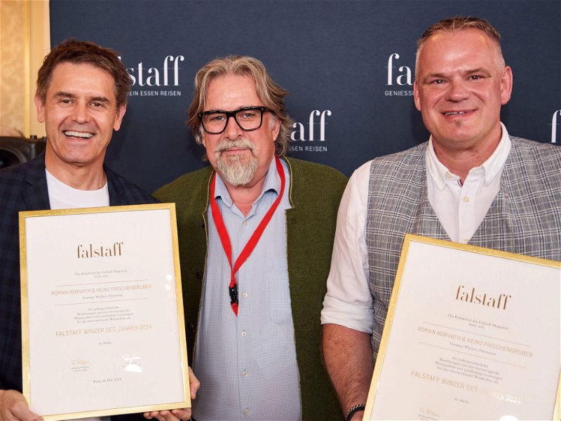 Roman Horvath und Heinz Frischengruber sind die »Falstaff Winzer des Jahres 2024«