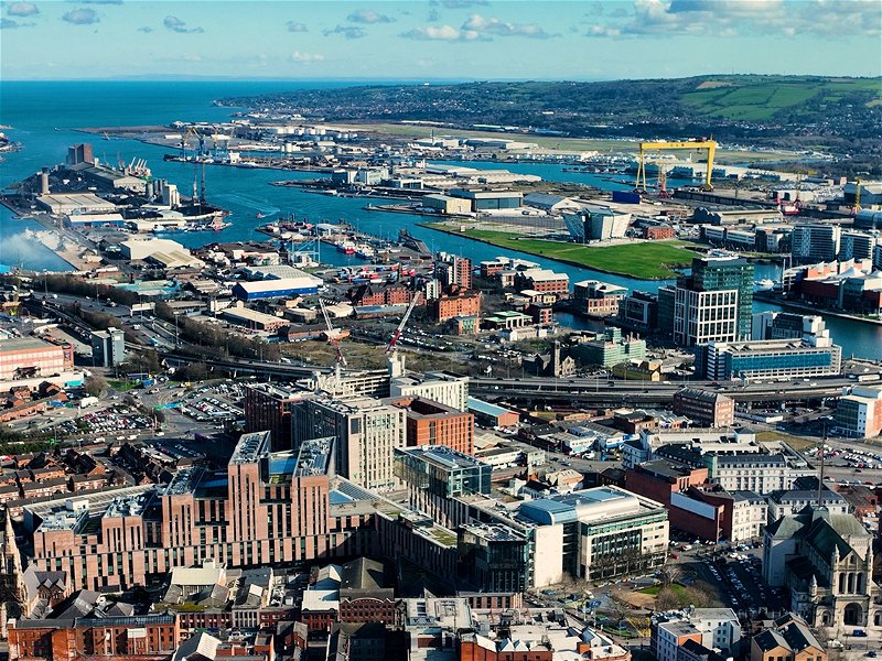 Blick auf Belfast