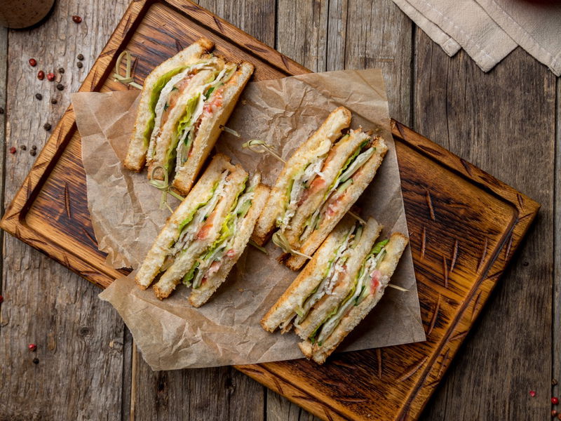 Die klassische Variante des Clubsandwiches.