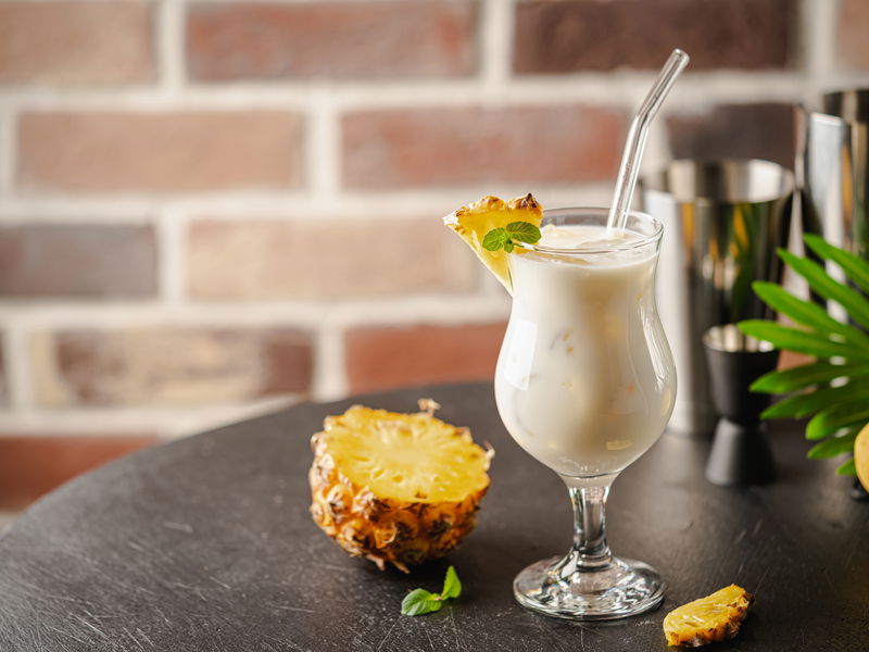 Auch der traditionelle Pina Colada wird als Eis-Cocktail angeboten.