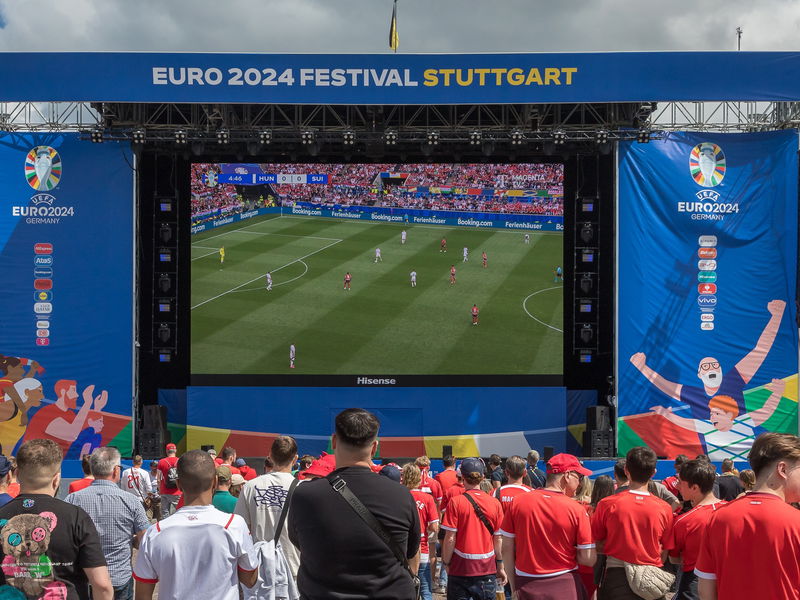 Public Viewing Fanzone in Stuttgart.