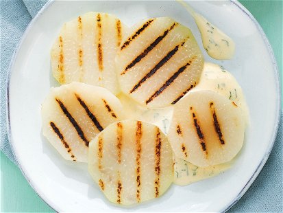 Grilled Turnip Steaks with Béarnaise&nbsp;Sauce.