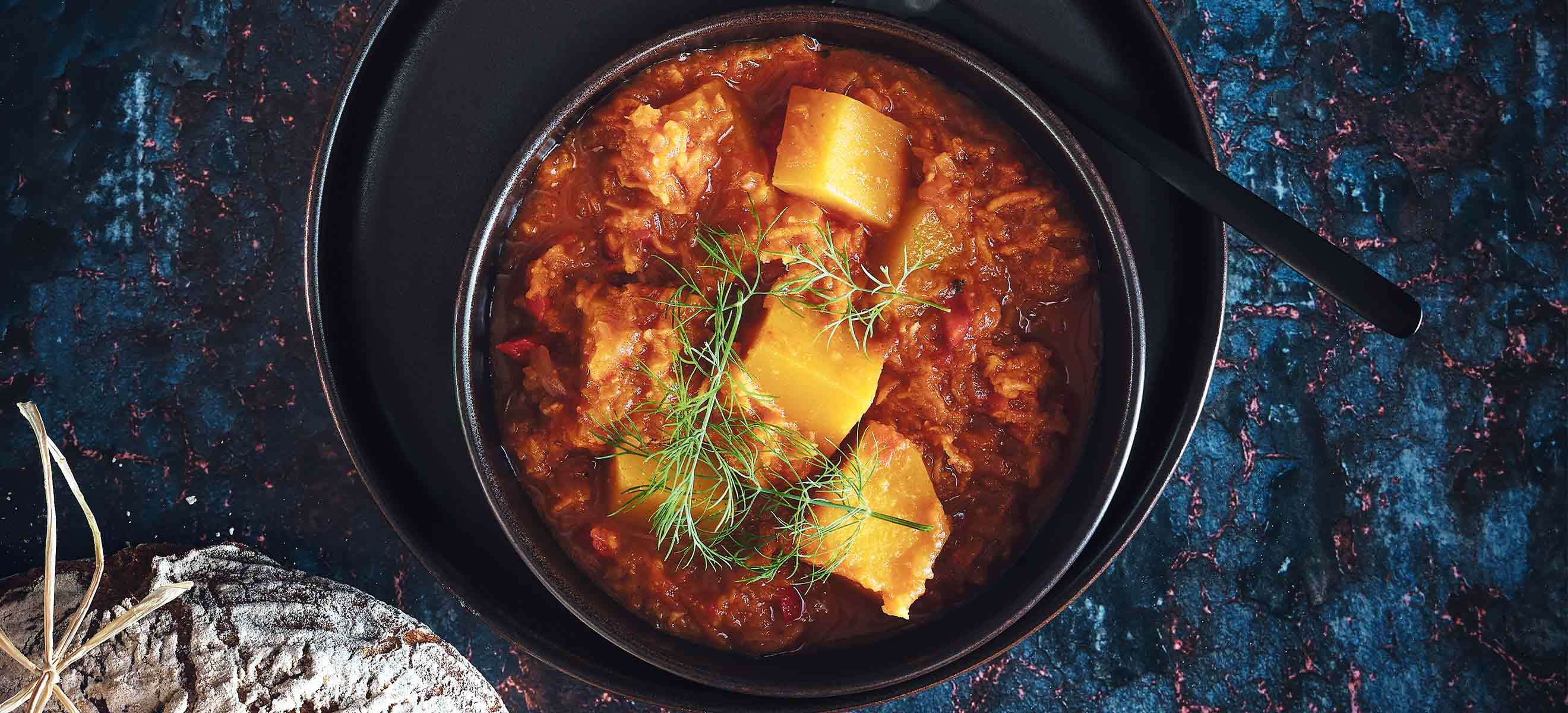 Weinviertler Kürbisgulasch - Rezepte - Falstaff