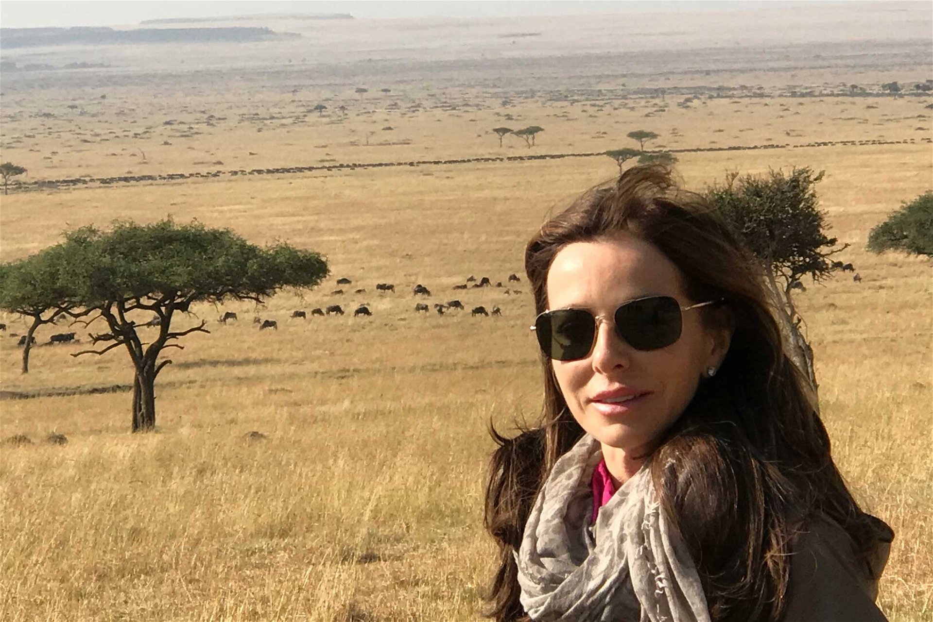 Angelika Rosam während eine »Gamedrives« (Safari Ausflug).