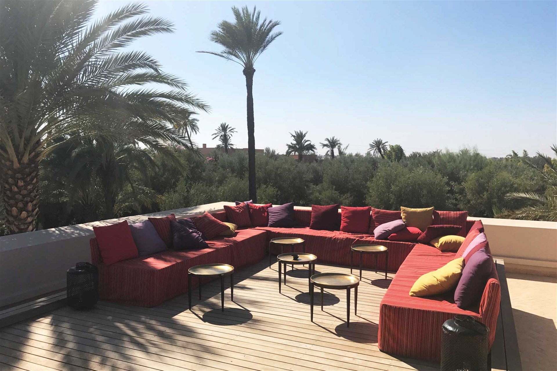 Der Ausblick von der privaten »Villa Serout Jenna« in Marrakesch. 