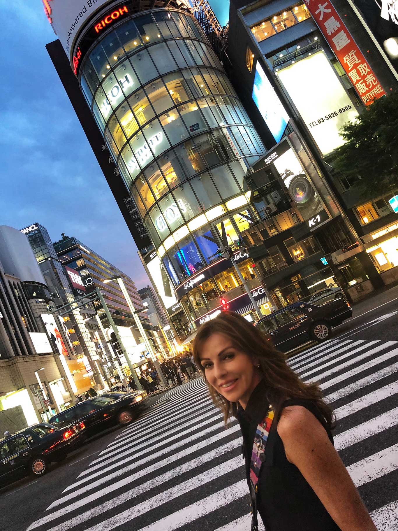 Angelika Rosam in »Ginza«, einer ihrer Lieblings-Stadtteile in Tokio. 