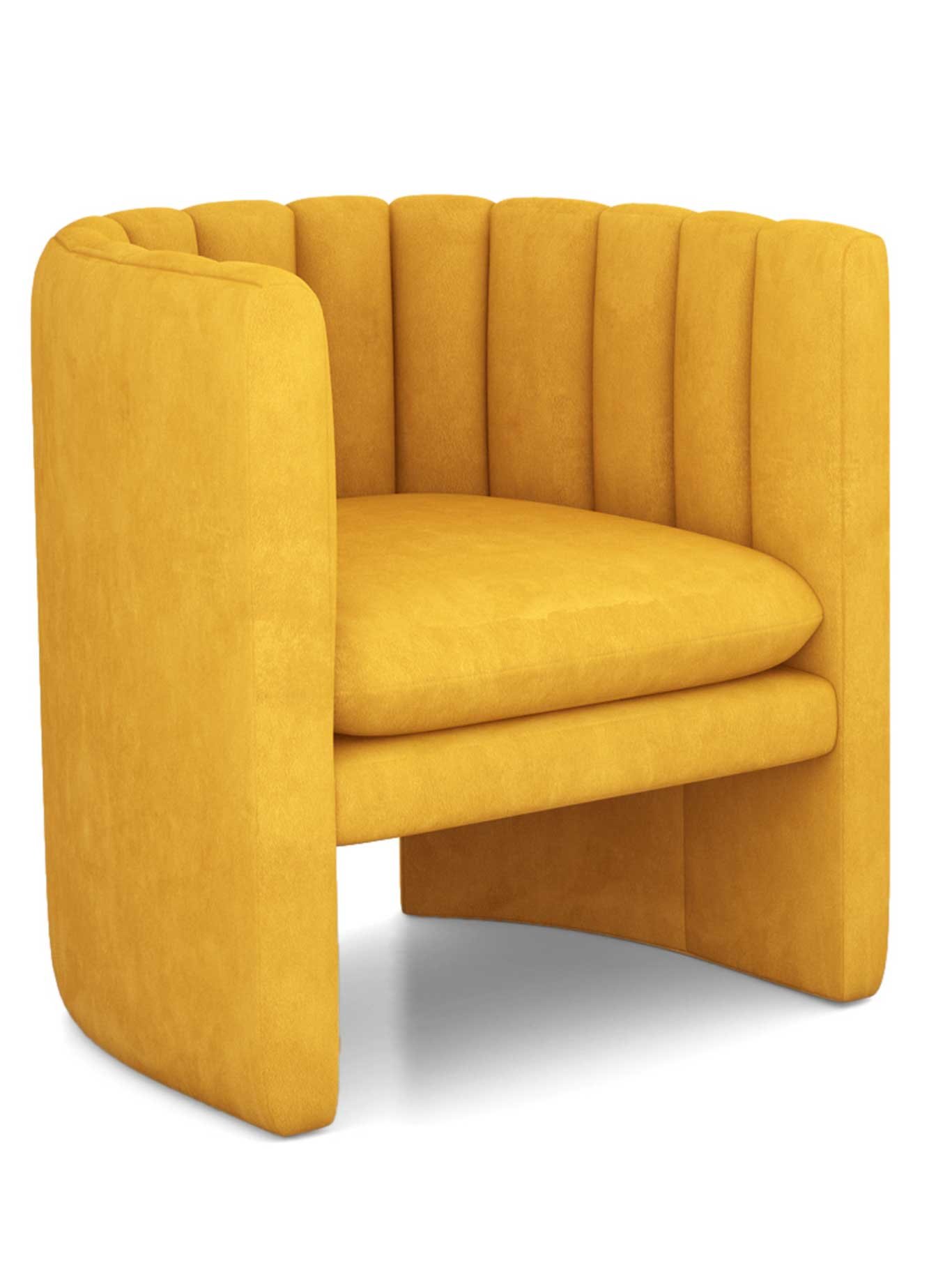 Von &Tradition stammt der Sessel »Loafer« im erdigen Gelbton Dandelion. andtradition.com