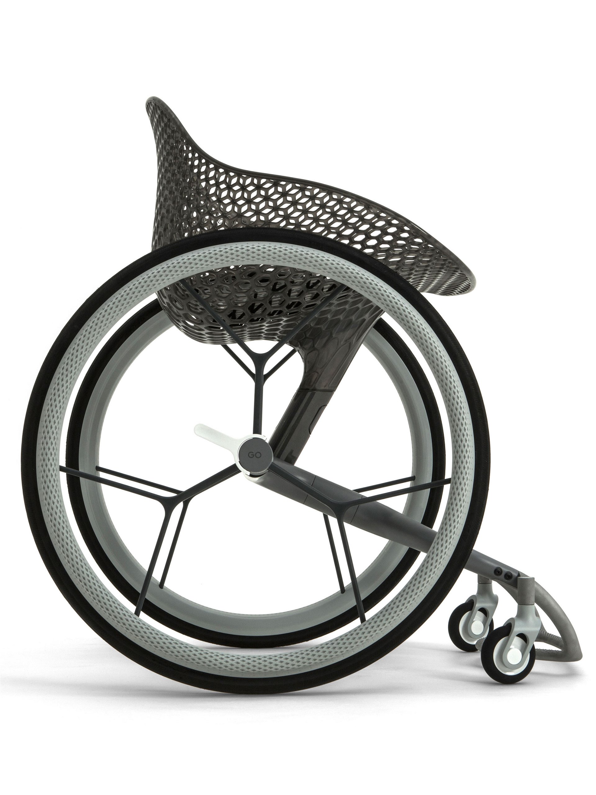 Innovativ »Go« ist ein maßgeschneiderter Rollstuhl aus dem 3D-Drucker, der sich den individuellen Bedürfnissen einer Vielzahl von Behinderungen anpasst.