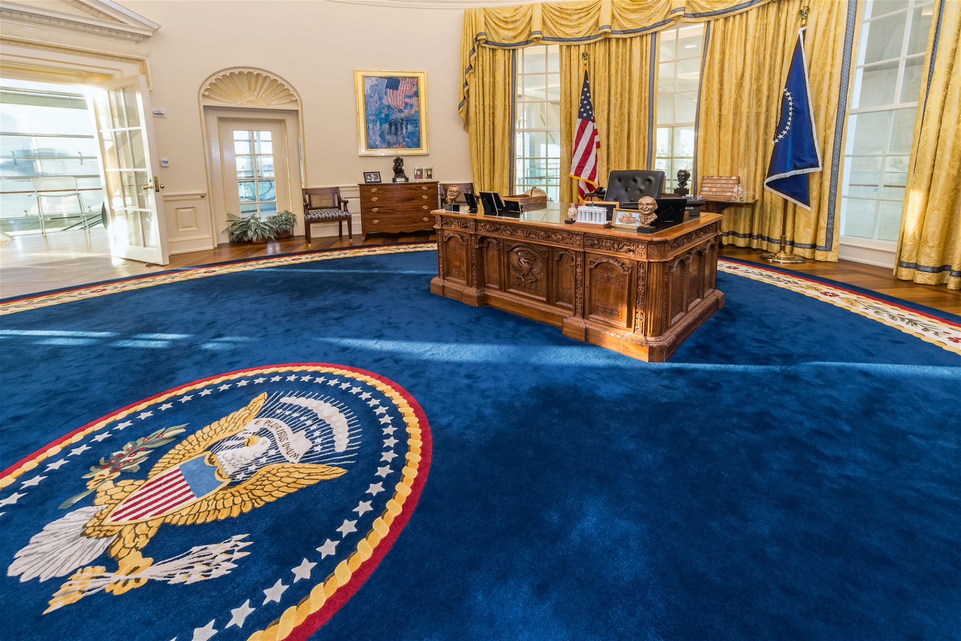 Das Oval Office, der offizielle Arbeitsplatz des US-Präsidenten.