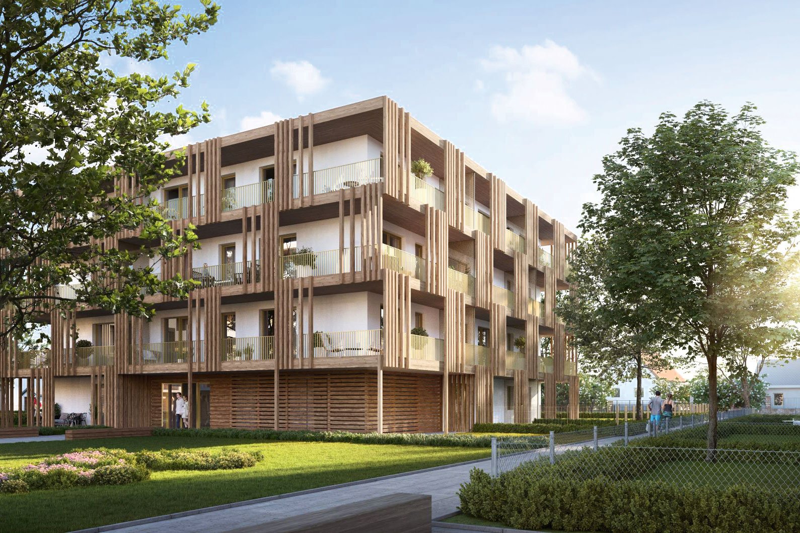 Eigennutzer und Anleger: Im Sommer fand der Spatenstich für des »POST QUADRAT« in Graz statt. Die insgesamt 40 Wohneinheiten verfügen über 2- und 3-Zimmer-Wohnungen mit 42 bis 61 m² Wohnfläche. Alle Wohneinheiten bieten helle Räume mit großen Fenster-flächen und – für die Wohnungssuchenden ganz wichtig geworden – Freiflächen wie Balkone oder Terrassen. Beim Projekt wird gezielt auf den nachhaltigen, regional nachwachsenden Baustoff Holz gesetzt. post-quadrat.at