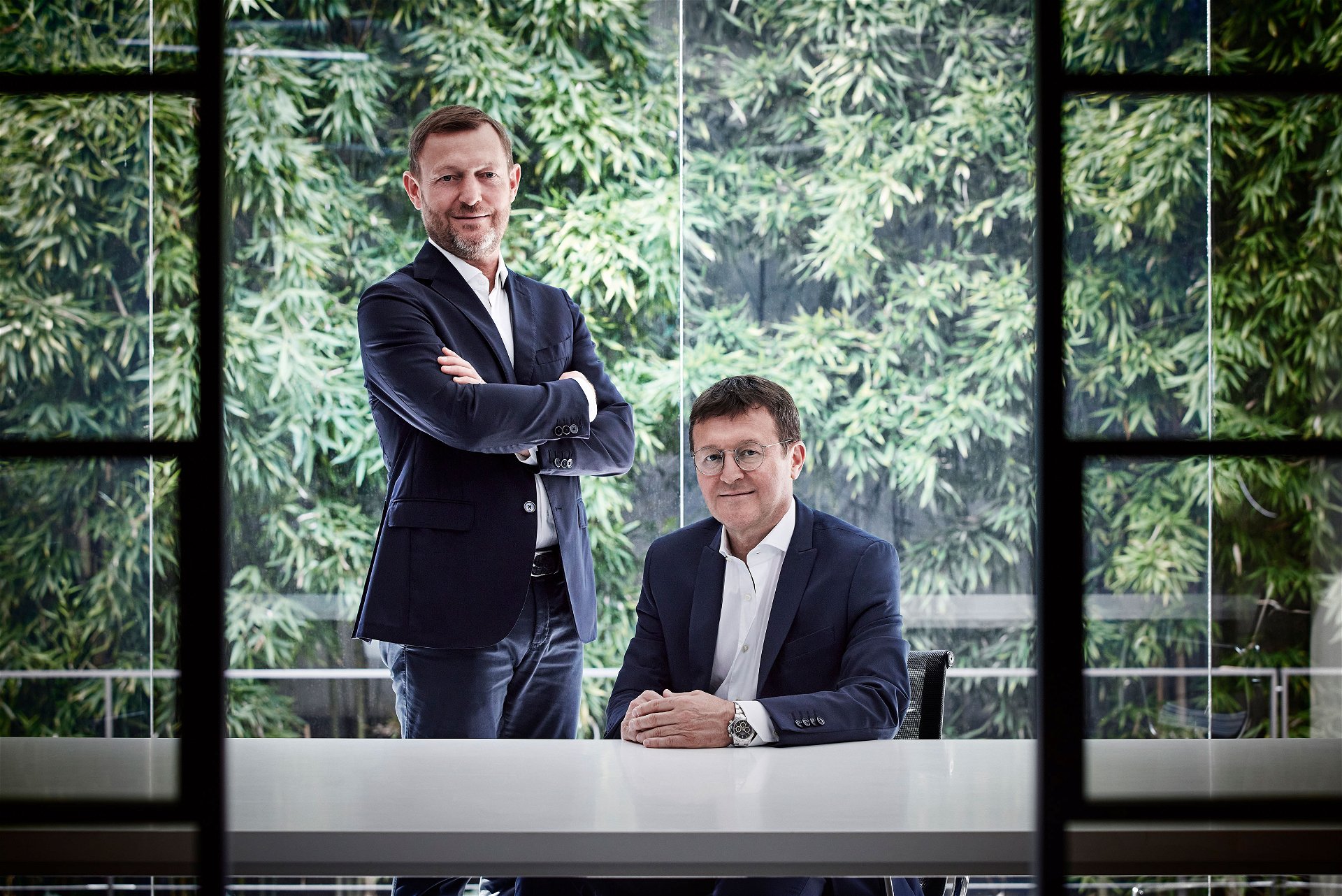 Brüderpaar: Davide (l.) und Luigi Malberti haben seit den 1980er-Jahren bei Rimadesio das Sagen. Davide als CEO, Luigi als Chef der Finanzen.