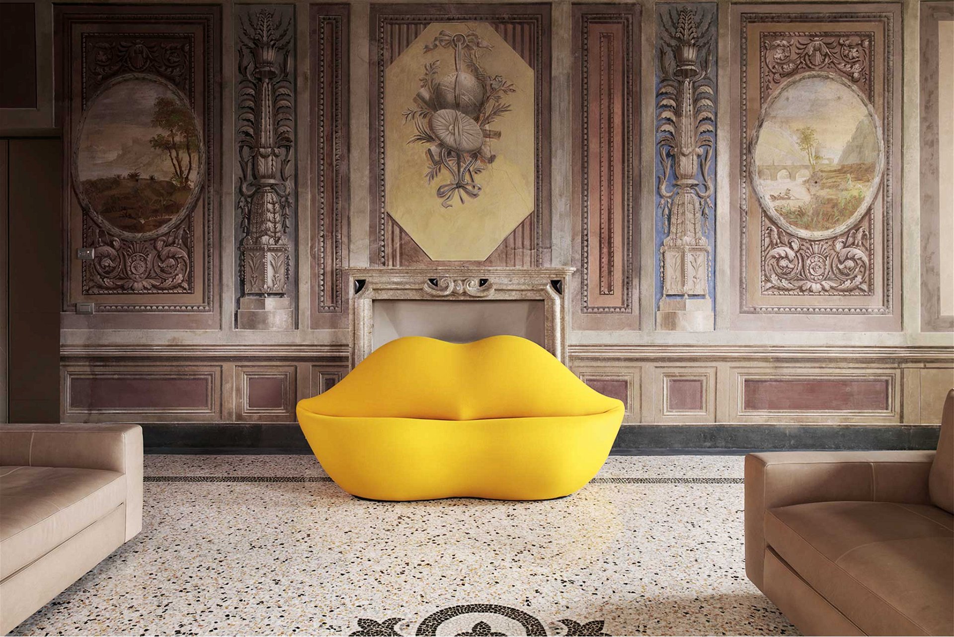 Lippenbekenntnis Ein Klassiker, wie er cooler nicht sein könnte: Guframs ikonisches Sofa  »Bocca« ist von dem surrealistischen Künstler Salvador Dalí inspiriert. tattahome.com