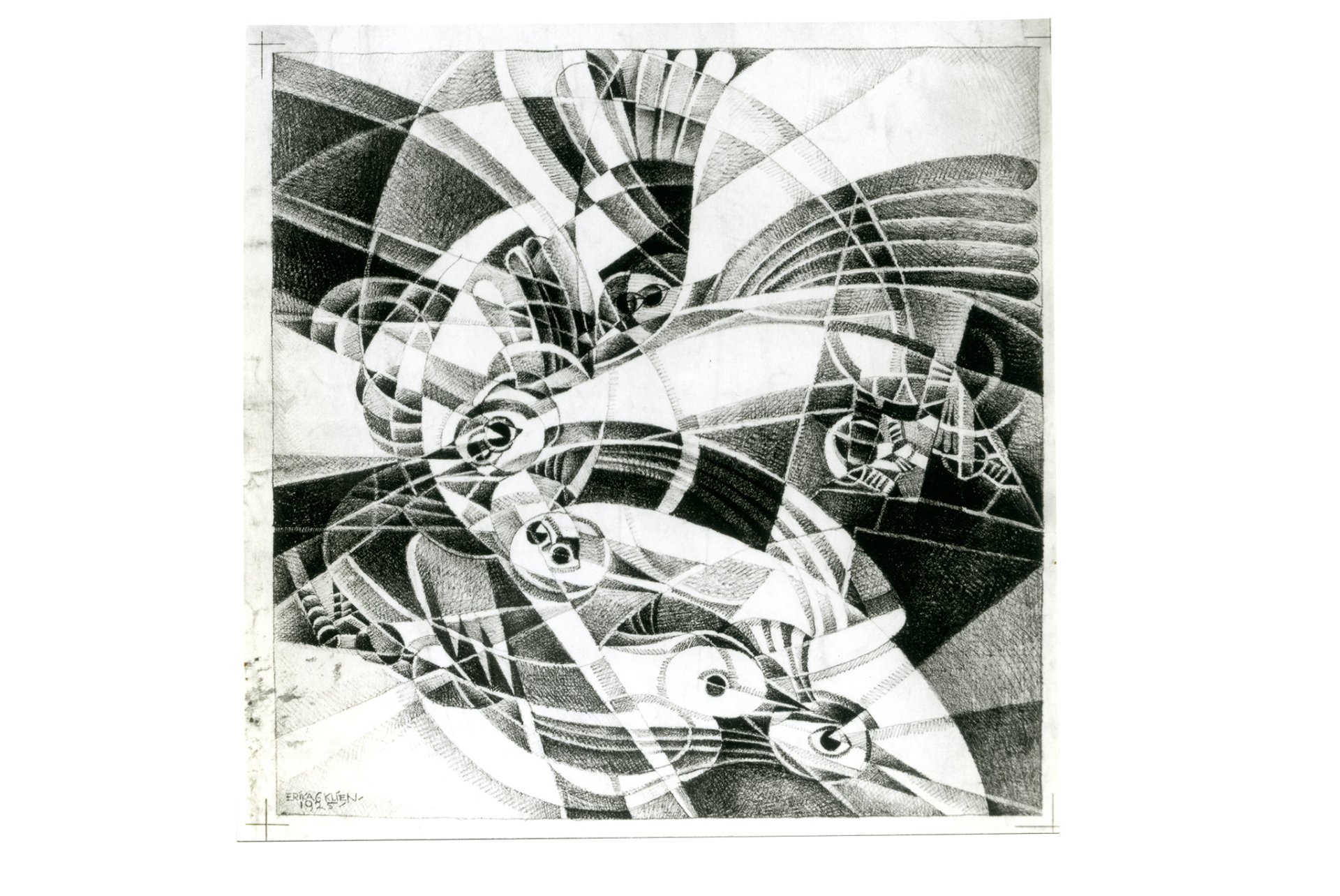 2. »Sturmvögel«, Erika Giovanna Klien, 1925 »Man kann sich der Dynamik dieser Arbeit der Mitbegründerin des Wiener Kinetismus kaum entziehen.«