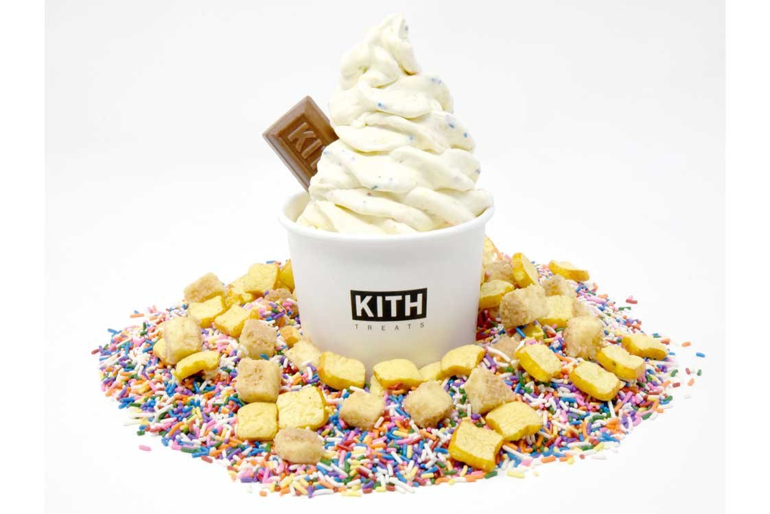 Matcha-Eis und Matcha-Mode Kith-Treats-Stationen in Kith-Kindermodeläden bieten leckere Eissorten an. kithtreats.com