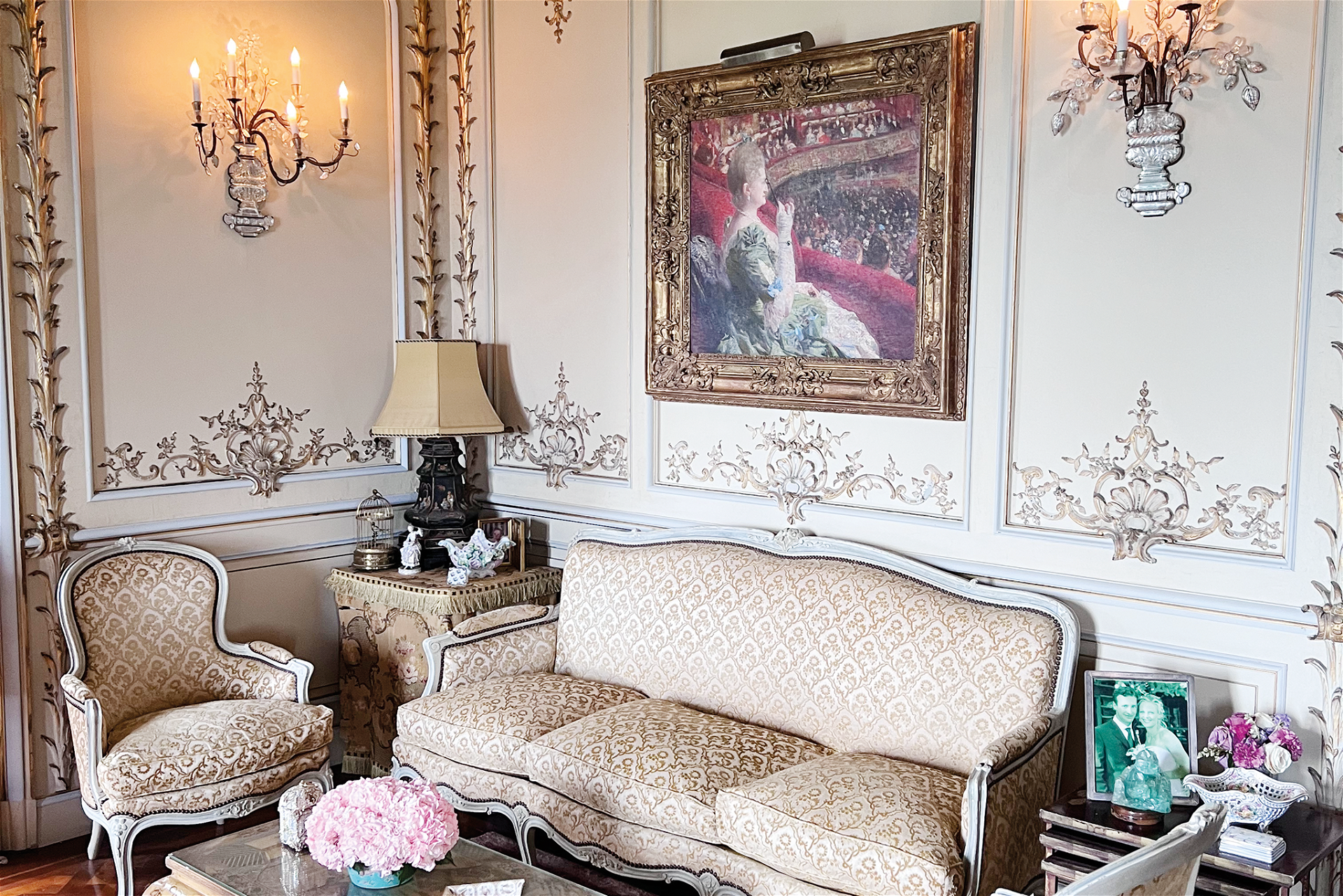 Das Interieur im »Beaulieu House« ist dem eines französischen Schlosses nachempfunden. Es ist ebenso mondän wie formell.