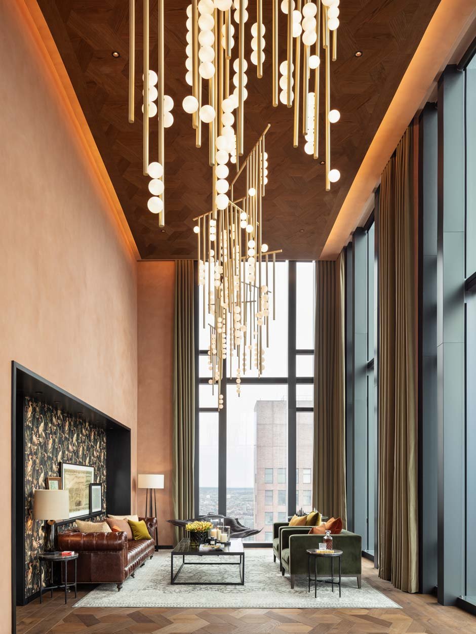 Urban Mitten in Manhattan gestaltete Andrin Schweizer aus zwei ehemaligen Wohnungen ein spektakuläres Penthouse.