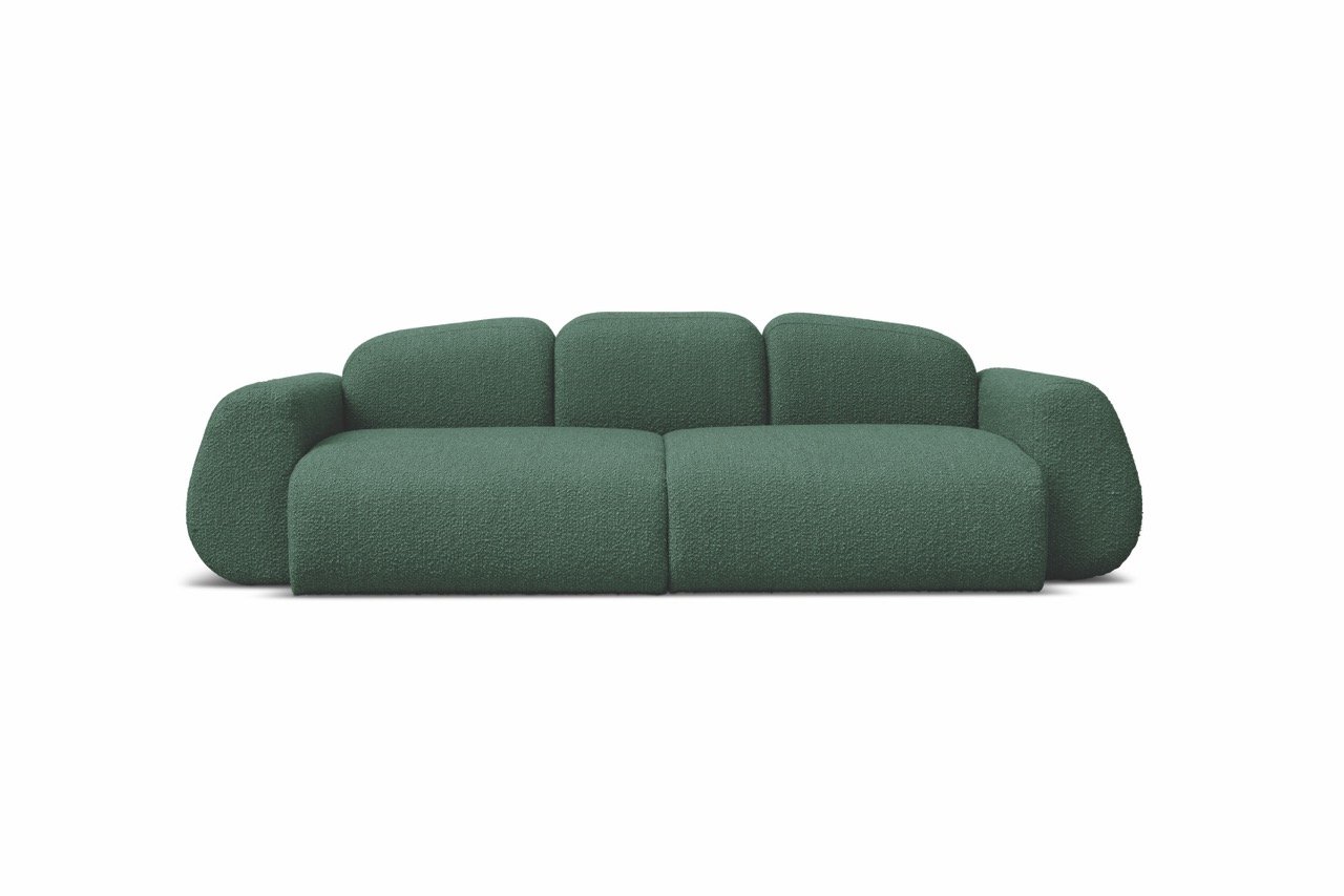 Das Sofa soll mit seiner From an flüssiges Magma erinnern.
