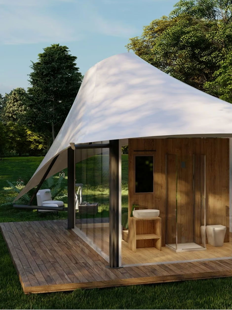 Salettl reloaded Glamping Zelte für den Garten Falstaff LIVING
