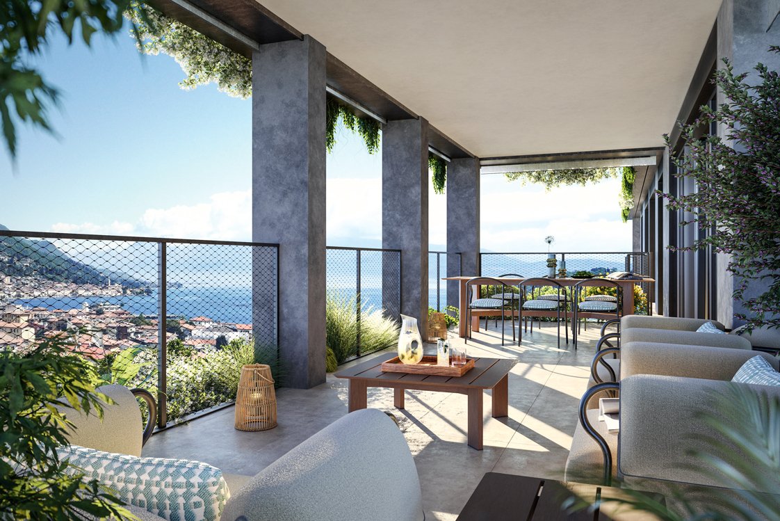 Kein Wind 170 Apartments wird es insgesamt geben. Die Lage in Salò ist am Gardasee einzigartig, weil der Wind nicht in die Bucht kommt. premiumliving.com