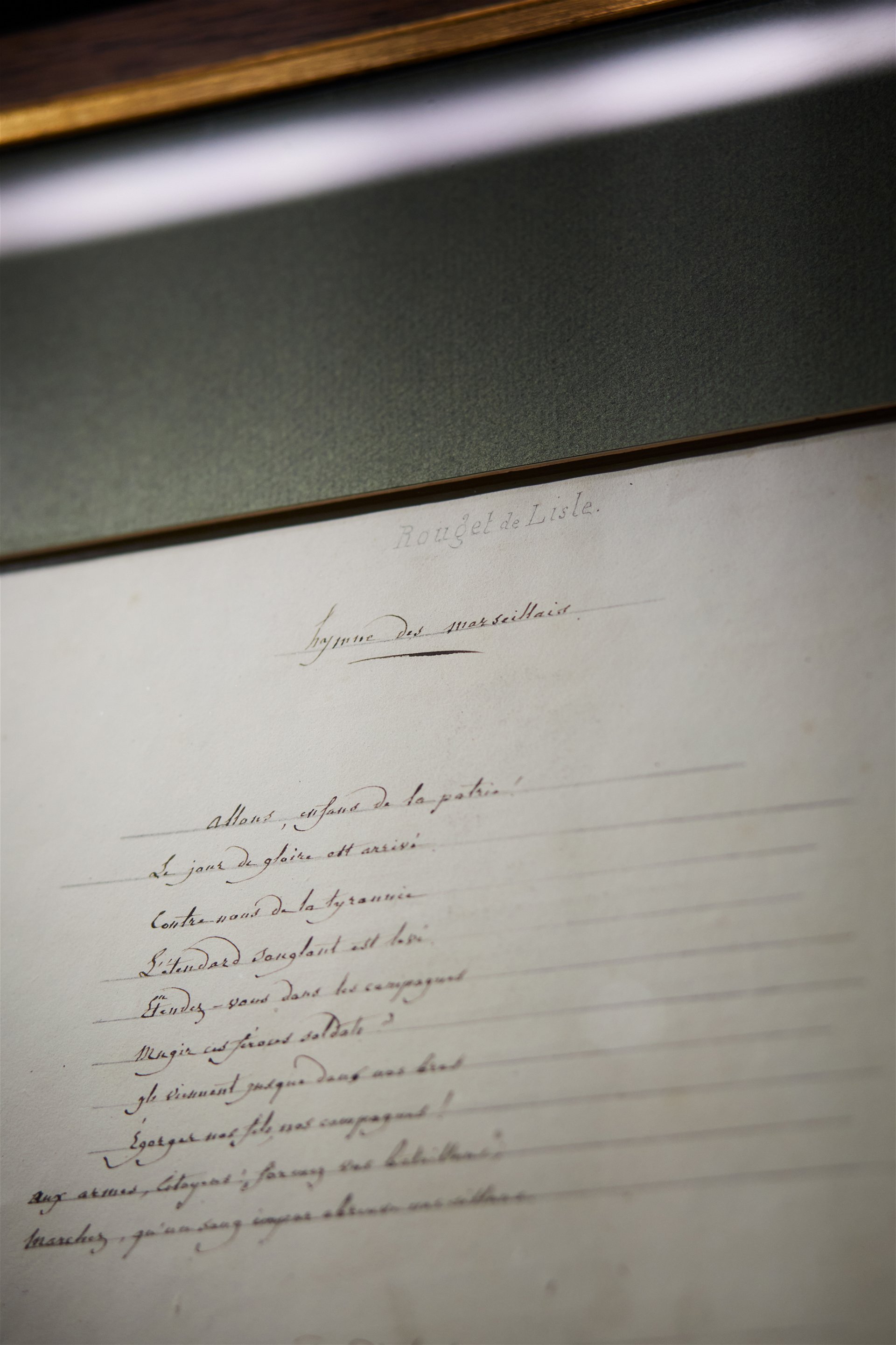 Etliche Manuskripte von Gainsbourg sind ausgestellt.