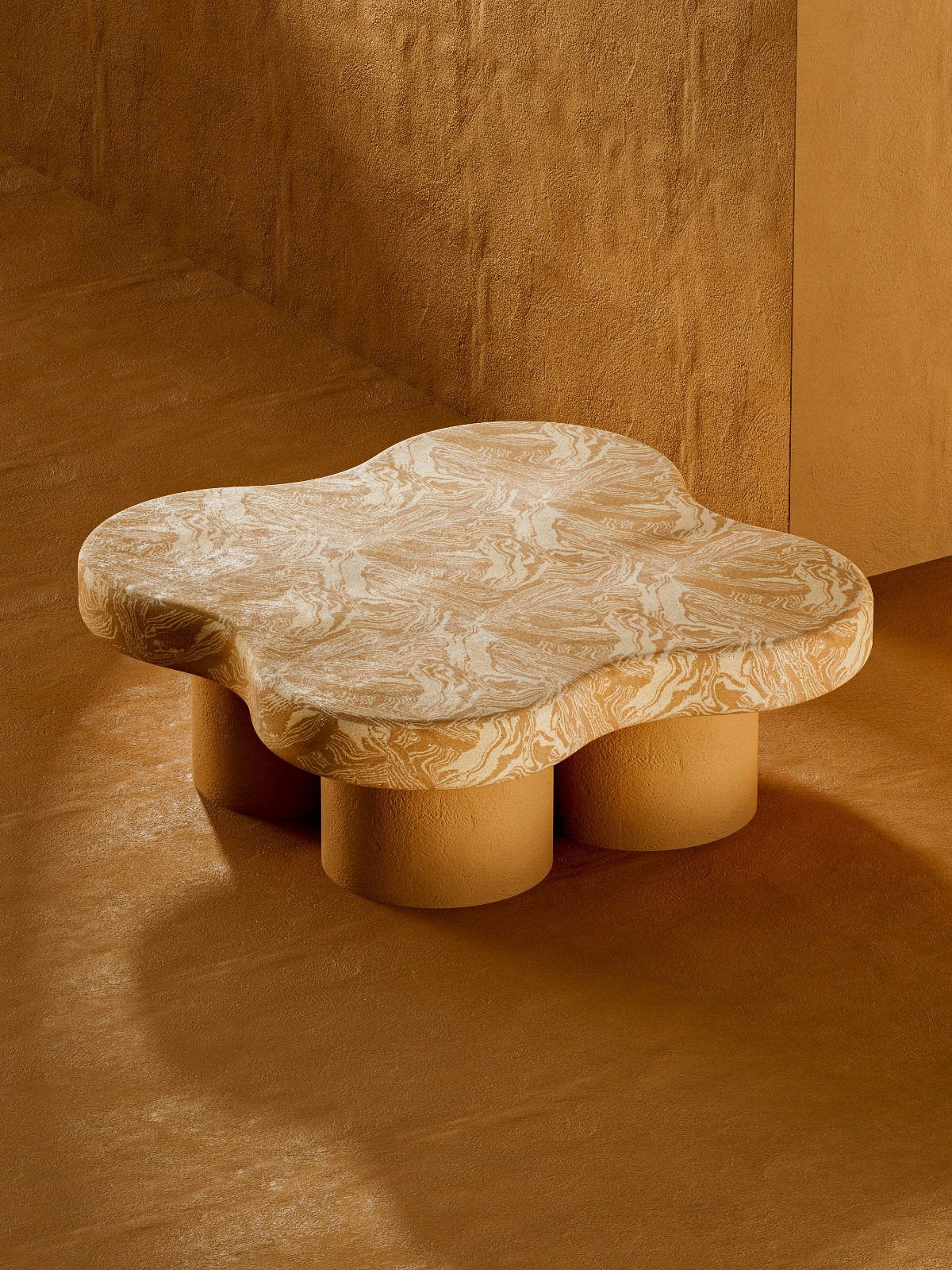 Ein Tisch aus Beton von Tosco Studio.
